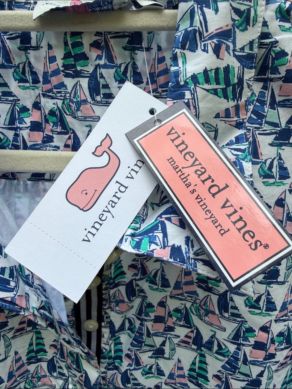 Vineyard Vines Painted Sailboats Popover Dress - Picture 8 of 11